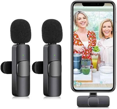 Gentle e kart K9 Dual Wireless Microphone Plug &Collar Mic for Vlogging/Live Stream Microphone