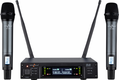 Studiomaster XR-50HH UHF Dual hand mic with superior sound pickup and rugged metal body Microphone