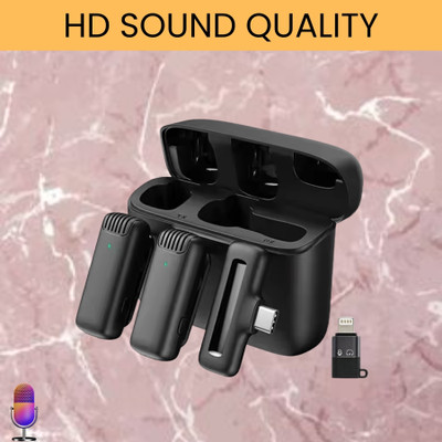 GUGGU J13 Wireless Microphone With Dual Channel Mic for Vlogging/YouTube/StreamingT405 Microphone