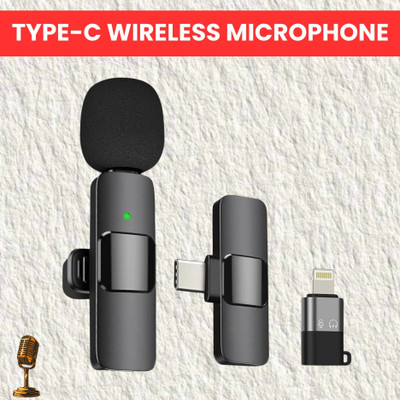 SACRO K8 Wireless Microphone Recording Clip Mic with Receiver for Vlogging/YoutubeW368 Microphone