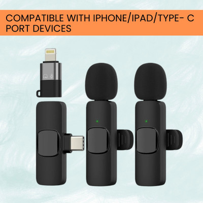 FRONY K9 Dual (Wireless Microphone) With Bluetooth Mic & Plug for Vlogging/YouTubA163 Microphone