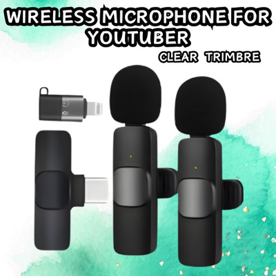 SACRO K9 Dual (Wireless Microphone)Plug & Bluetooth Collar Mic for YouTub/VloggingA285 Microphone