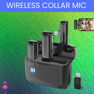 SACRO J13 Wireless Microphone With Dual Channel Mic for Vlogging/YouTube/StreamingQ29 Microphone