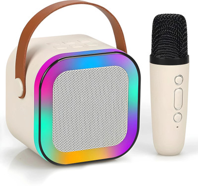 BDS Microphone Wireless Bluetooth Speaker with RGB LED Lighting for Kids Microphone