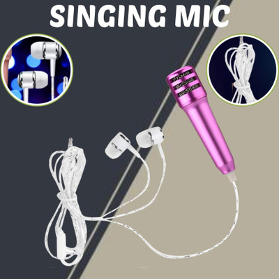 SACRO Wired (Microphone) for Singing, Corded Karaoke Mic For all Smart Phones Z55 Microphone