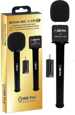 JSD PRO - Media Mic 3.5 Pro-For All Types of Smartphone, Dslr & Camera-Handheld Wireless Microphone