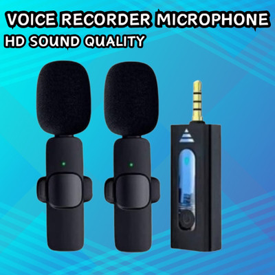 GUGGU K35 (Wireless Microphone) With Collar mic for Vlogging & Interview/RecordingG36 Microphone