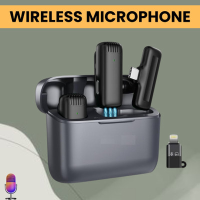 YAROH J13 Wireless Microphone With Dual Channel Mic for Vlogging/YouTube/StreamingD477 Microphone