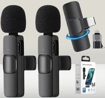 Stybits R298 K9 Wireless Professional Interview/Vlogging Noise Reduction (Pack of 1) Microphone