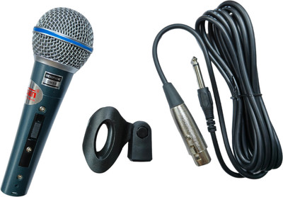 Dotsun DM-58 Dynamic Vocal Karaoke Wired Mic/Performance Mic with XLR Cable Microphone Microphone