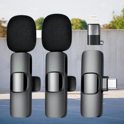 MOBONE K9 Wireless Lavalier Microphone Plug Play Microphone