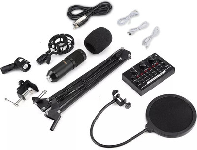 Voltegic Professional Condenser Recording Microphone with Stand Microphone