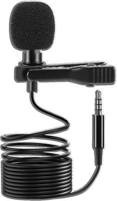 MOOZMOB 3.5mm 5 Meter Collar Microphone with Long Wire Collar Mic for YouTube Recording Microphone