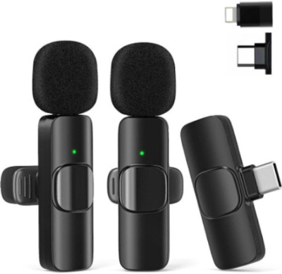 Clairbell LM-K9 Wireless Lapel Microphone K9 USB C Cordless Clip On Mic Microphone
