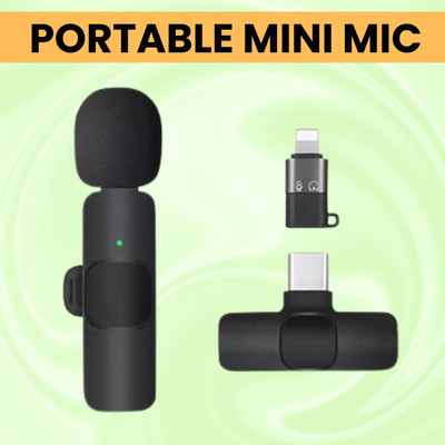 GUGGU K8(Wireless Microphone) Receiver With Recording Clip Micfor Vlogging/YouTubeE342 Microphone