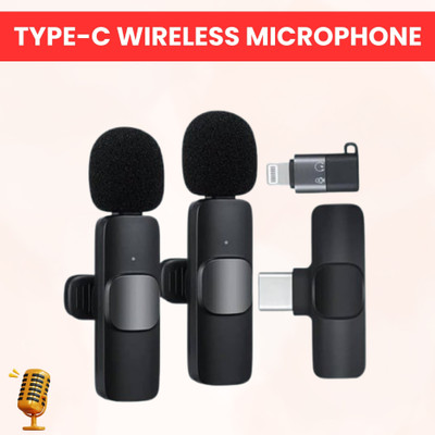 GUGGU K9Dual Wireless Microphone Plug& Bluetooth Collar Mic forLive Stream/YoutubeO187 Microphone