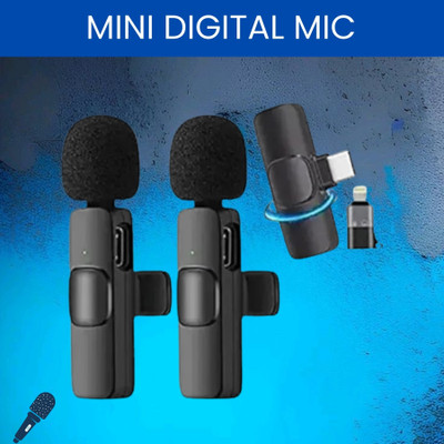 FRONY K9 Dual Wireless Microphone, Bluetooth Collar Mic for Interview/YouTubeO181 Microphone