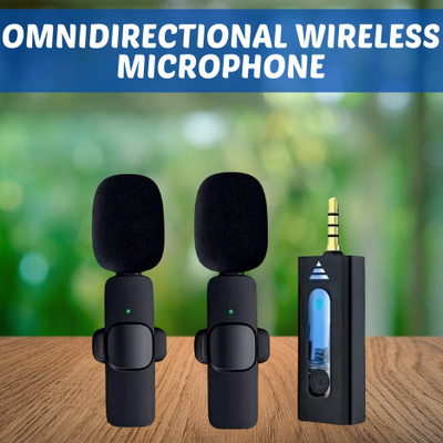 GUGGU K35 (Wireless Microphone) With Collar mic for Interview and VloggingF179 Microphone