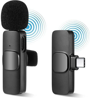 Erabell K8 Wireless Microphone, Digital Mini Portable Recording Clip Mic Camera Microphone