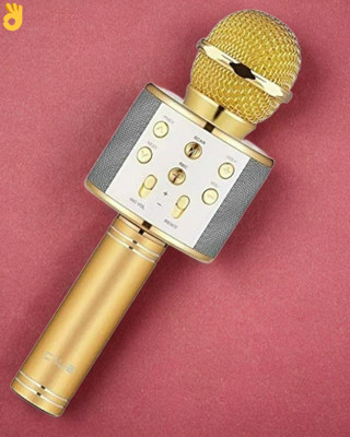 Ziddjeet A385 WS858 Heavy Quality 8 Hours play time(KARAOKE MIC WITH SPEAKER) Microphone