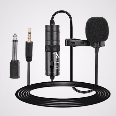 Mocking Bird ByM1 Collar Mic Lavalier Microphone Mic for YouTube Interview Video Conference Microphone