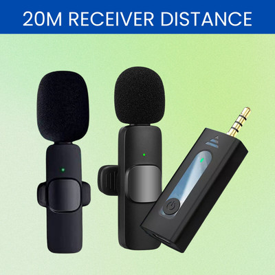 GUGGU K35 (Wireless Microphone)Bluetooth Collar Micfor YouTub/Live Stream/VloggingP23 Microphone