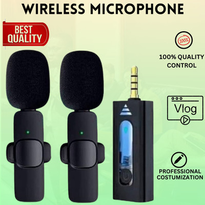 GUGGU K35 Wireless Collar Microphone for YouTube Video & Voice Recording InterviewM436 Microphone