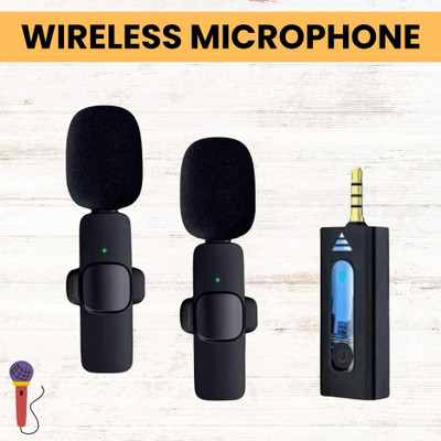 GUGGU K35 Wireless Mic With Collar Microphone forYoutube/Voice Recording/InterviewX381 Microphone