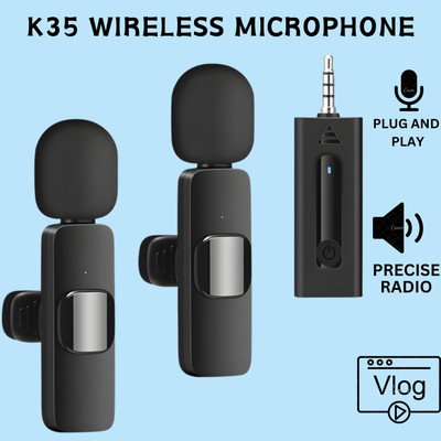 GUGGU K35 Wireless Collar Microphone for YouTube Video & Voice Recording InterviewM471 Microphone
