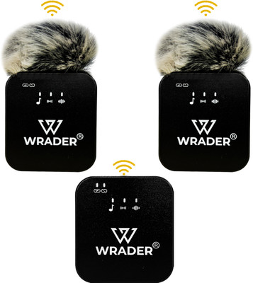 WRADER Wireless Mic Noise Cancellation for Go Pro, PC, Laptops, Desktop, Mobile, Camera Microphone