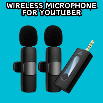 GUGGU K35 (Wireless Microphone) With Collar mic for Vlogging & Interview/RecordingG69 Microphone