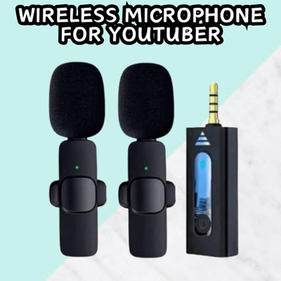 GUGGU K35 (Wireless Microphone) With Collar mic for Vlogging & Interview/RecordingG168 Microphone