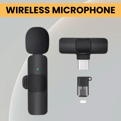 Clairbell K8(Wireless Microphone) Receiver With Recording Clip Micfor Vlogging/YouTubeX245 Microphone