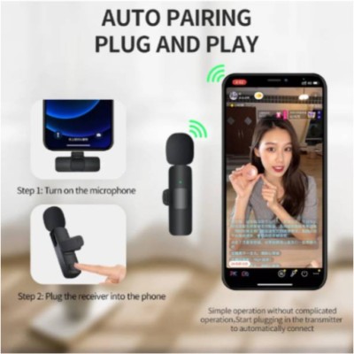 GUGGU KUK88-RE35-K8 Wireless Mic for Type-C Android Cell Phone,Tablets Microphone