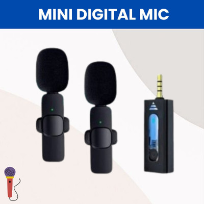 Clairbell K35 Wireless Mic With Collar Microphone forYoutube/Voice Recording/InterviewV384 Microphone