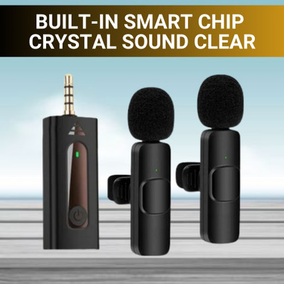 GUGGU K35 (Wireless Microphone) With Collar mic for Interview and VloggingG62 Microphone