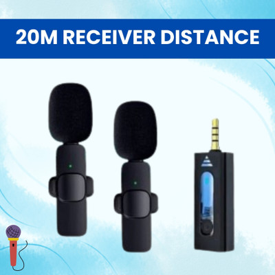 GUGGU K35 Wireless Mic With Collar Microphone forYoutube/Voice Recording/InterviewX321 Microphone