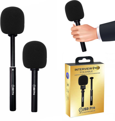 JSD PRO - Interview Pro-Foldable-Handheld Adaptor for All Types of Branded Wireless Microphone