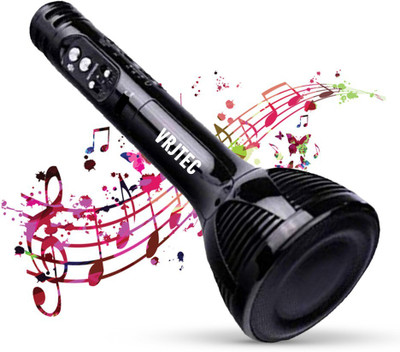 Acesquare Superier Quality Bluetooth Mic 2-in1 With Recording + USB+FM (Black) Microphone