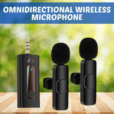 GUGGU K35 (Wireless Microphone) With Collar mic for Interview and VloggingF469 Microphone