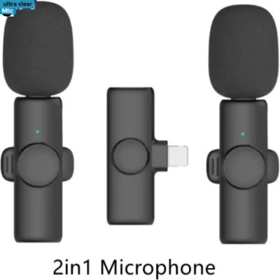 Stybits J258 K9_ Advance Professional Collar mike Dual mic BLACK (pack of 1) Microphone