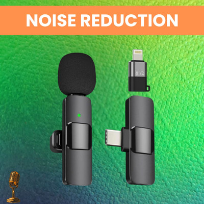 SACRO K8 Wireless Microphone Recording Clip Mic with Receiver for Vlogging/YoutubeW138 Microphone
