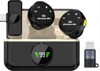 Acesquare Dual Wireless Mic with Noise Reduction for Audio Recording, Vloging, ASMR, Reels Microphone