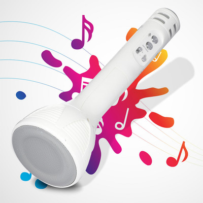 Daily Needs Shop Wireless Karaoke Mic With Recording/USB/FM Bluetooth Speaker For Parties Microphone