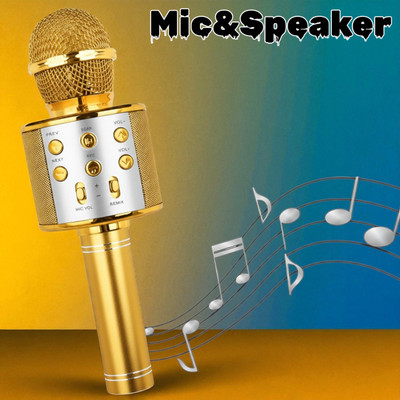 Sagaft X595 Wireless Karaoke Microphone with Colorful Party Lights Microphone