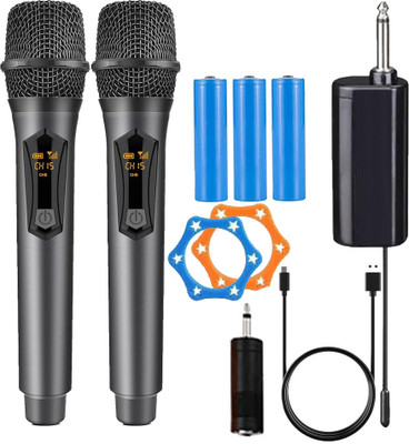 IMAGINEA UHF Wireless Microphone, Cordless Dynamic Mic System with Rechargeable Receiver Microphone