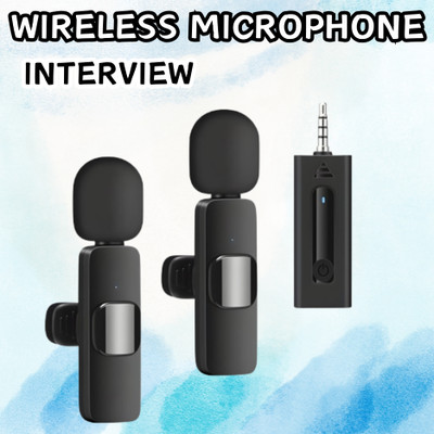 Clairbell K35 (Wireless Microphone) With Collar mic for Vlogging & Interview/RecordingJ450 Microphone