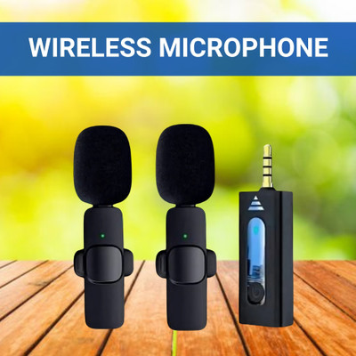 GUGGU K35 (Wireless Microphone) With Collar mic for Interview and VloggingG242 Microphone