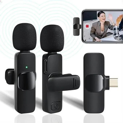Gentle e kart K9 Dual Wireless Microphone Plug &Collar Mic for Vlogging Microphone
