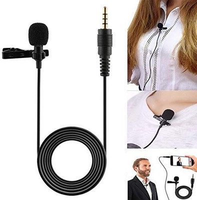 Worricow Collar mic 1.5m Wired Dynamic Voice Recording Microphone for Singing YouTube Microphone